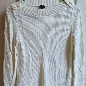 Talbots white sweater